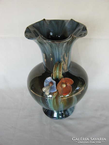 Retro ... Applied hops ceramic large vase
