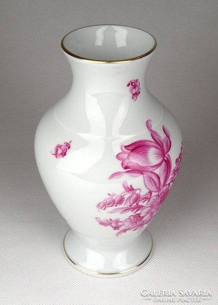 1G181 floral Herend porcelain vase 16 cm