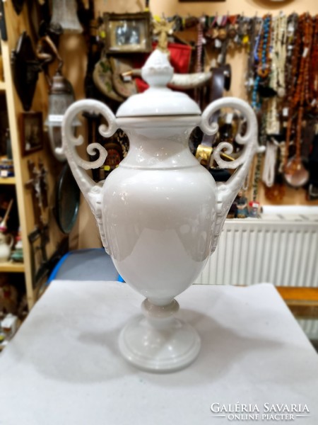 White Herend vase