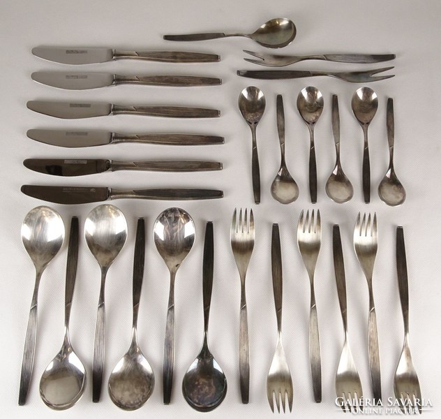 1G150 old silver plated Michelin cutlery set of 27 pieces