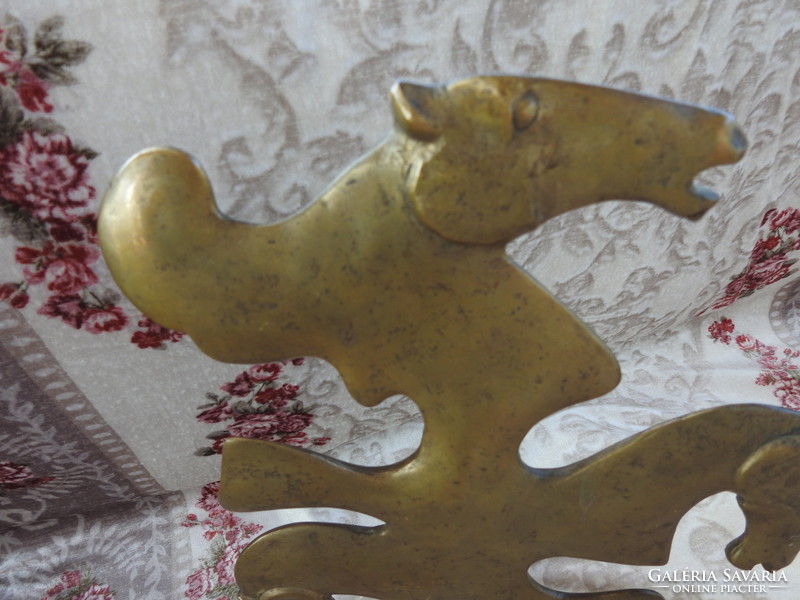 Bronze surreal sculpture - horses