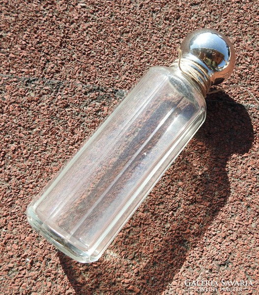 Antik Szögletes Parfümös Üveg