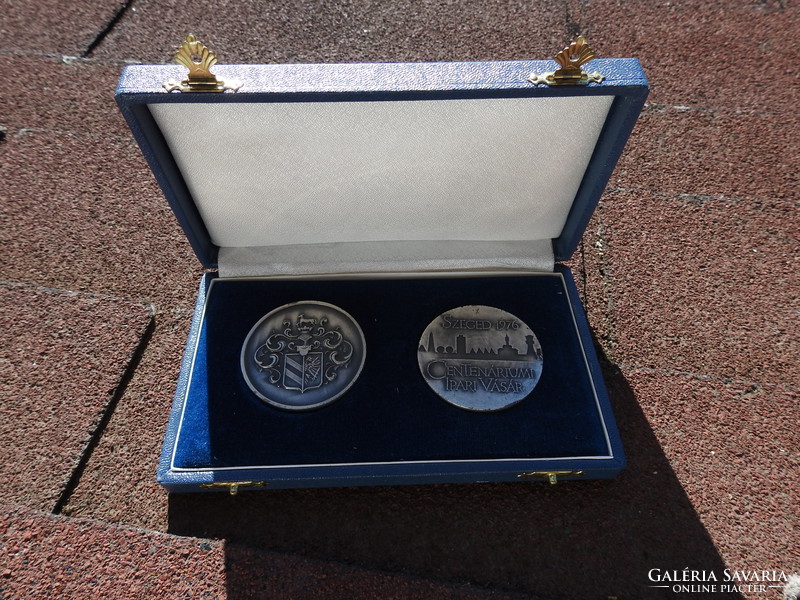 András Lapis: centenary commemorative medal in original ornaments