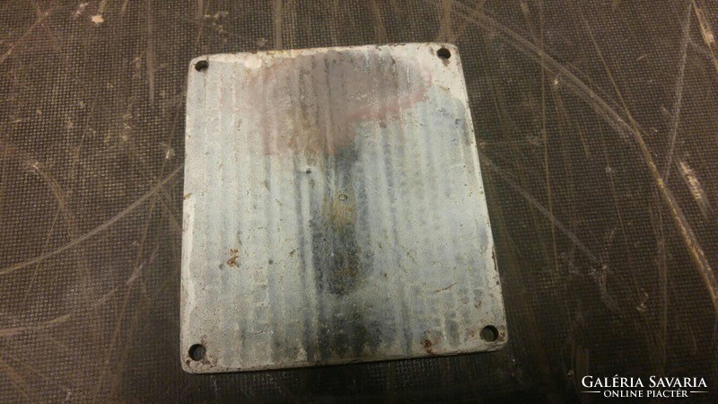 Copy! Rare vintage motor drops shielded license plate cast iron