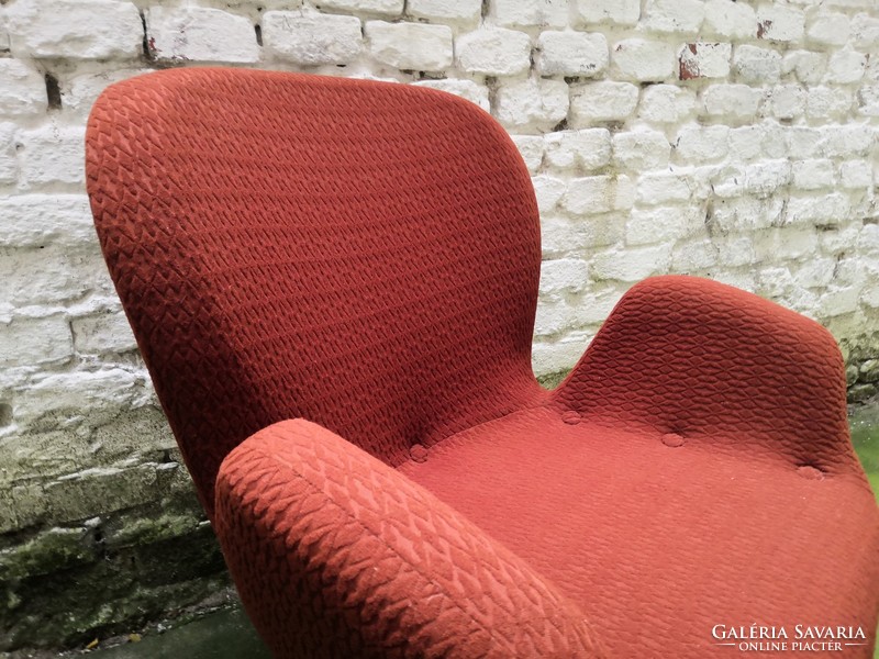 70s Hungarian retro armchair pair factory condition! # 085