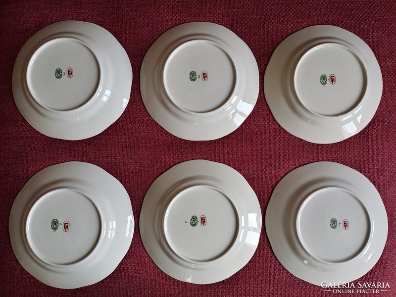 Zsolnay retró luxus 6+6 darabos tányér