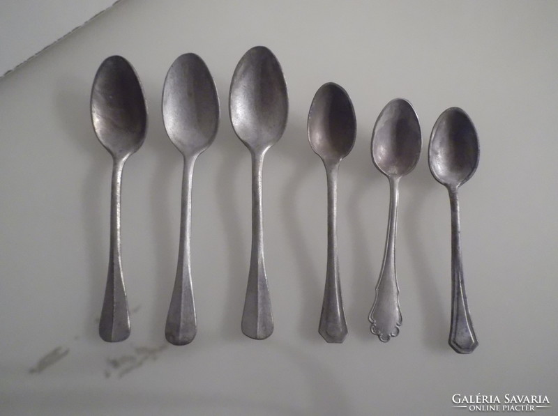 Cutlery - 6 pcs - 3 teaspoons - 14 x 3 cm - 3 coffee spoons 12 x 2.3 cm - perfect