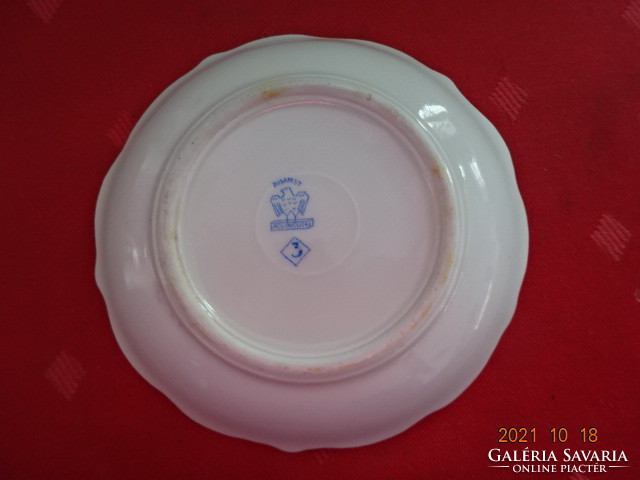 Aquincum porcelain centerpiece, small floral pattern, diameter 10.5 cm. He has!