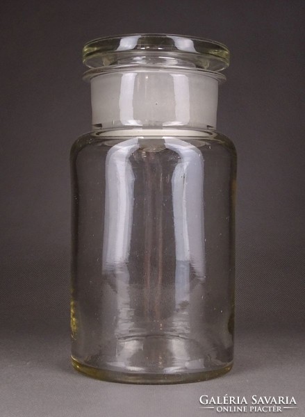 1G271 Régi dugós gyógyszertári tégely patika üveg 1400 ml