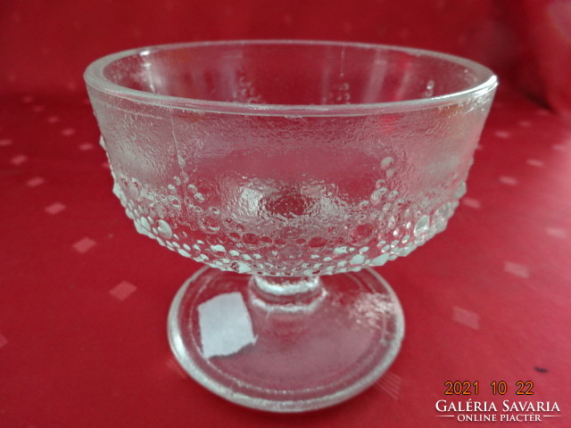 Glass ice cream cup with a diameter of 9.5 cm. He has!