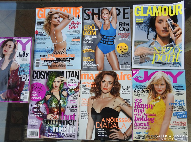 Fashion and other magazines - joy glamor shape cosmopolitan marie claire
