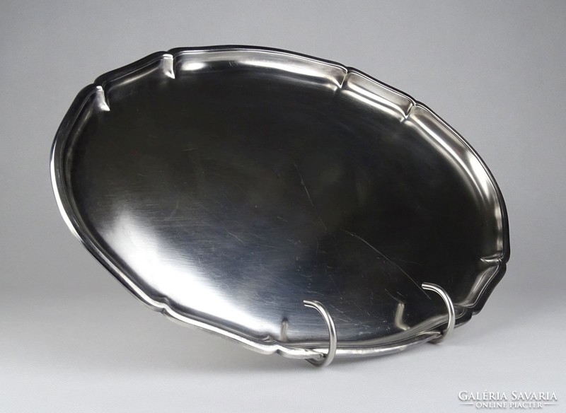 1G298 silver-plated metal serving tray 23 x 32 cm