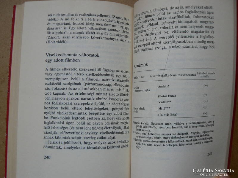 Today's Hungarian society in the film 1957-1972, Gábor Szilágyi 1977, book in good condition (300 e.g.) Rare!