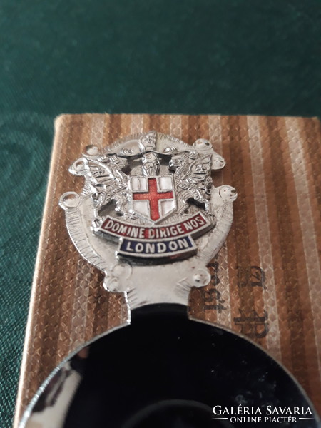 Rare, vintage, London coat of arms, chrome, souvenir spoon. 