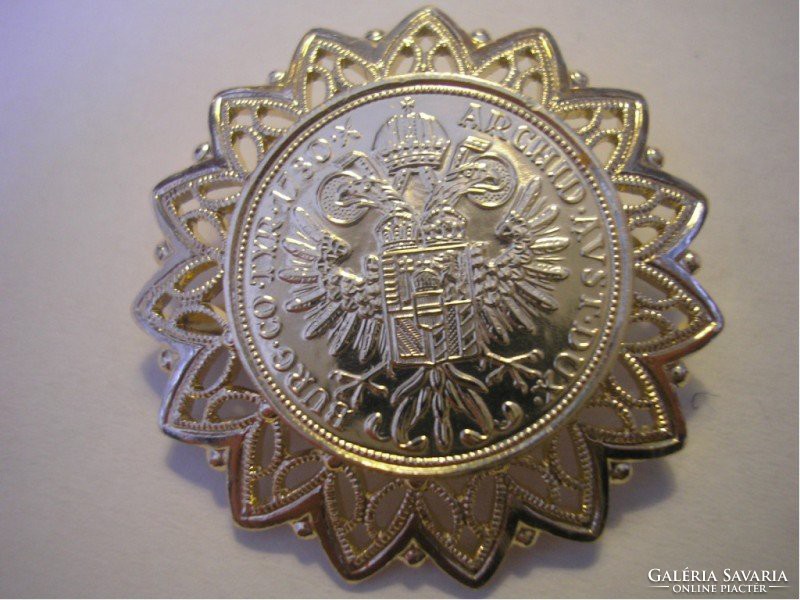 4 pcs maria therezia gold plated badge /5./