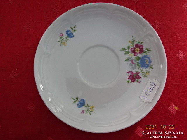 Kahla German porcelain teacup coaster, diameter 13.8 cm. He has!