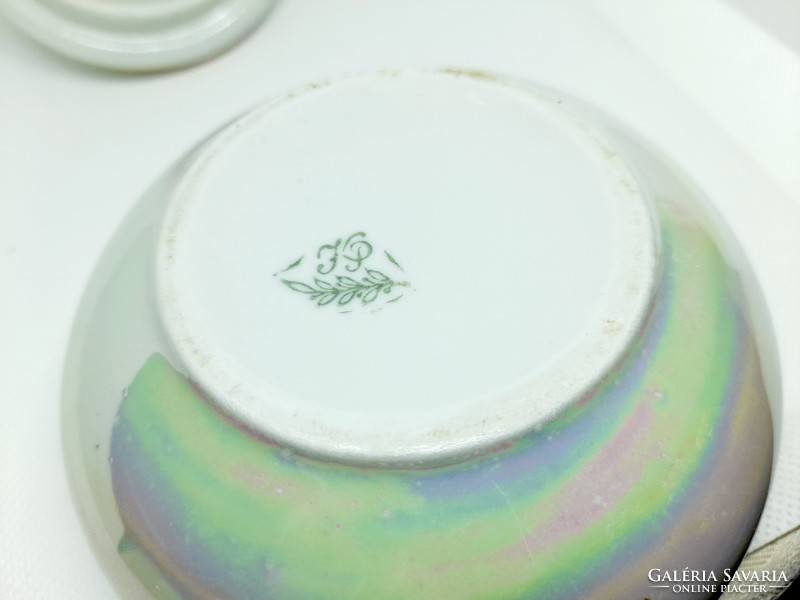 Old eosin porcelain bonbonier