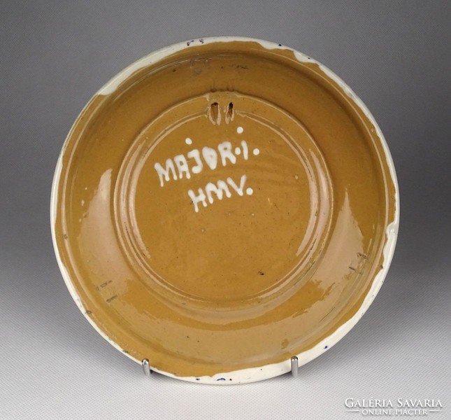 1G384 major i. Vásárhely ceramic wall bowl 20.5 Cm