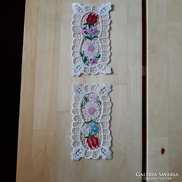 Needlework - a small pair of tablecloths from Kalocsa