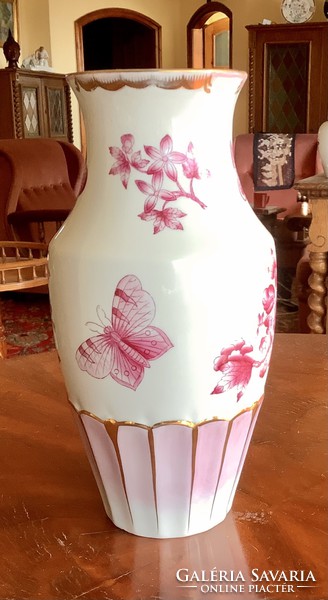 . Árcsökkentés!Herendi porcelán Viktória pur pur váza az 50- es évekből, hibátlan