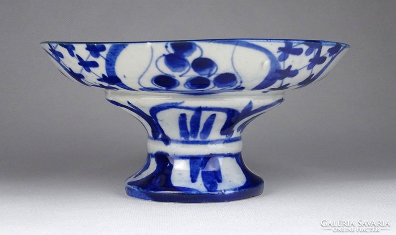 1G363 old small blue and white Chinese porcelain serving bowl