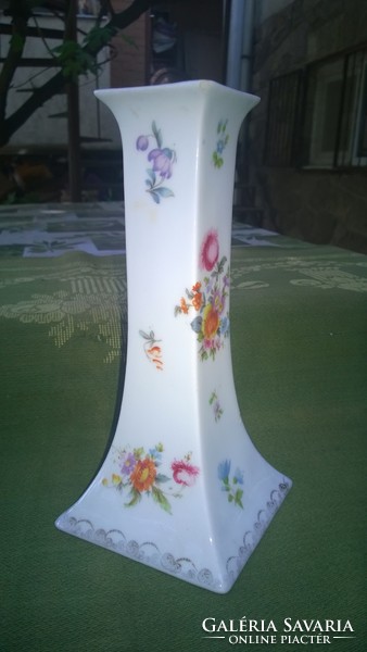 Austria-antique porcelain candle holder tasteful, beautiful 20 cm