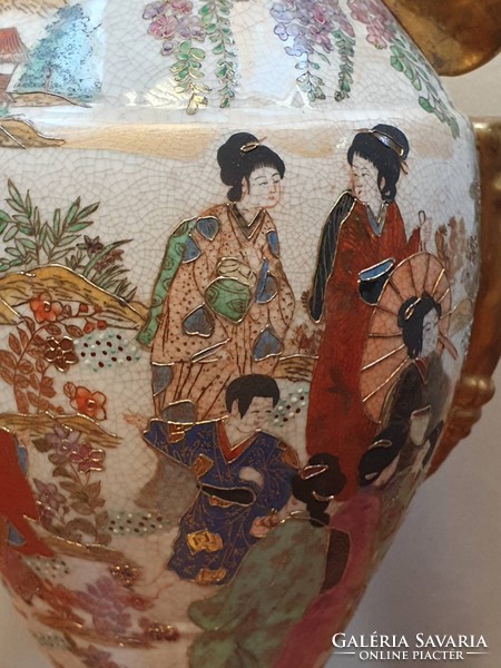 Kézzel festett 60 cm magas kínai porcelán váza