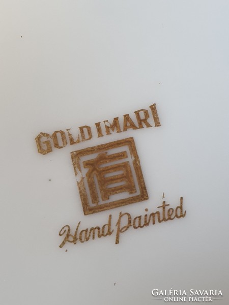 GOLD IMARI jelzett japán porcelán fedelesváza