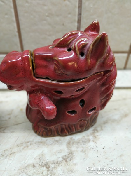 Ceramic ornaments, figural sculpture for sale! Horse head shaped ceramic vaporizer with candle for sale!
