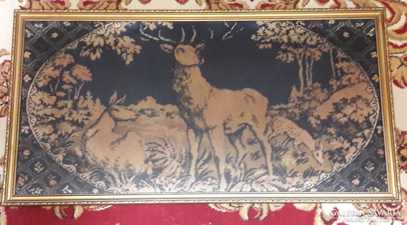 Rarity: deer rug image, framed wall tapestry