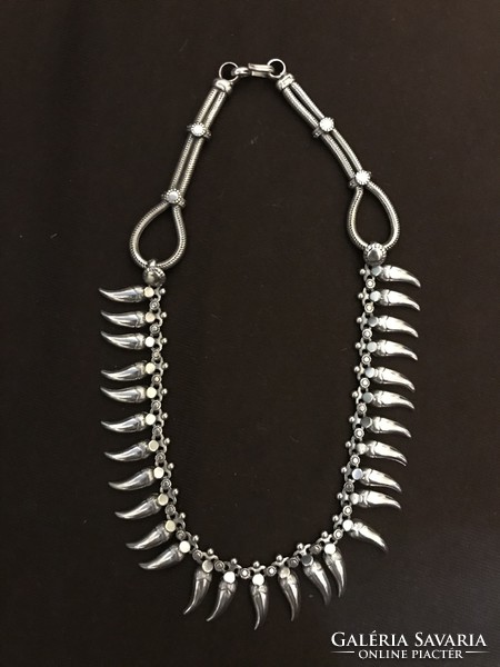 Rajasthani (India) folk silver necklace