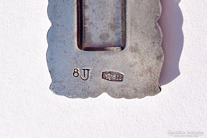 Enamel Soviet silver pendant