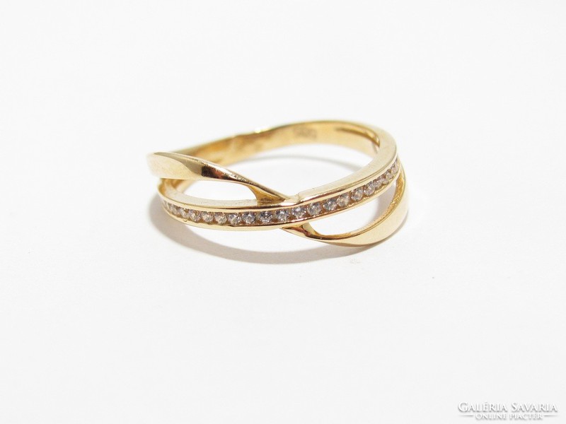 Arany női köves gyűrű (D25-Au90449)