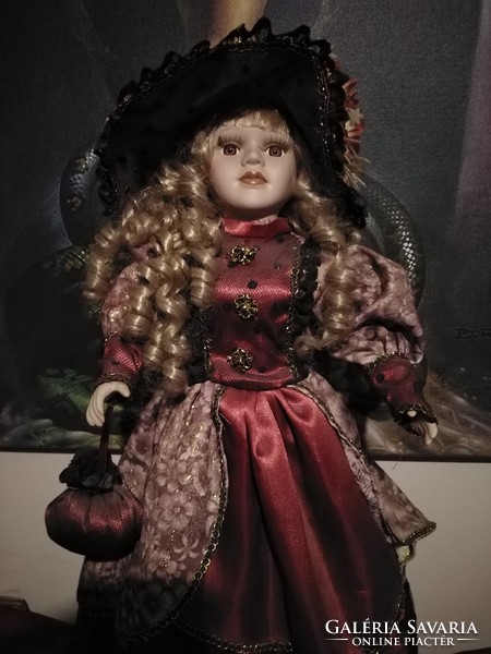 Beautiful porcelain artist doll
