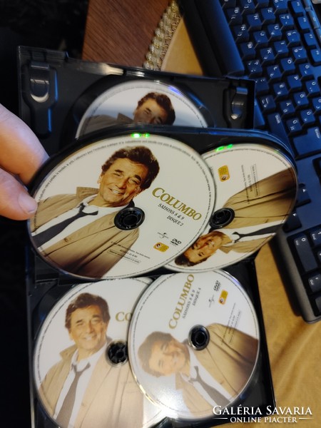 COLOMBO 8,9 évad 5 db DVD makulátlan angol francia nyelvek -nyelvtanulóknak szövegértésre