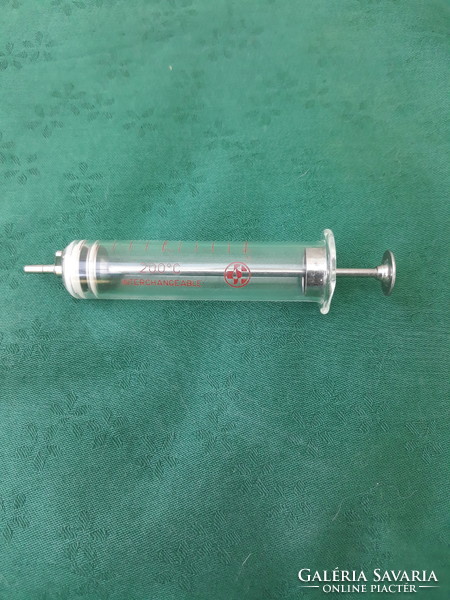 Medical, refillable, glass syringe, 10ml.