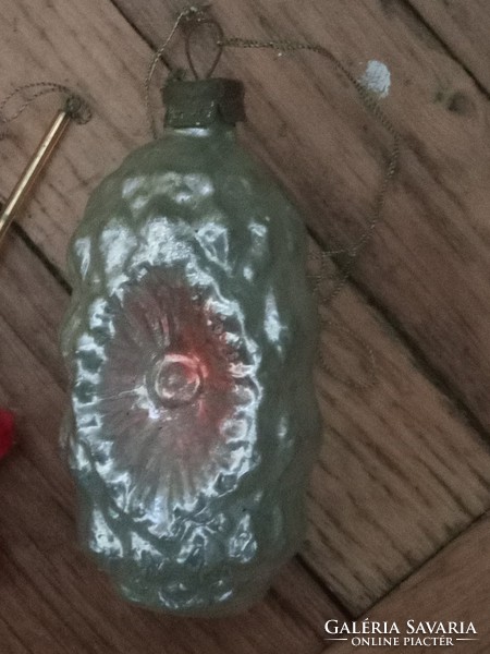 Two bottles of Christmas tree decorations from the 1970s