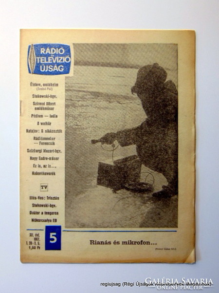 1967 January 30 February 5 / radio and television newspaper / regiujsag ssz .: 15074