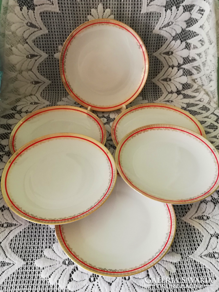 Retro Czech epiag porcelain tableware for 6 people with 