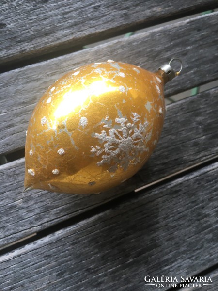 Large size retro glass Christmas tree ornament