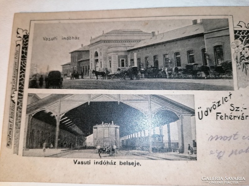 Székesfehérvár Vasuti indóház, indóház belseje 1903.  (15)