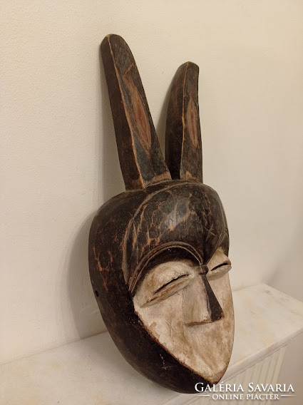 Kwele népcsoport antik antilop maszk Afrika Gabon africká maska 345 dob 31
