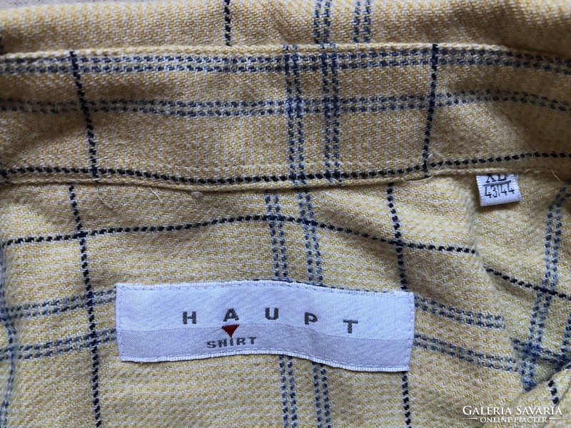 Haupt plaid men's cotton long-sleeved shirt