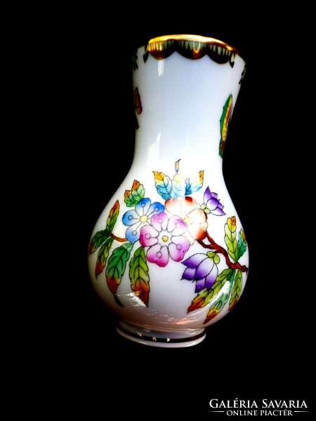 Herend Victorian patterned violet vase