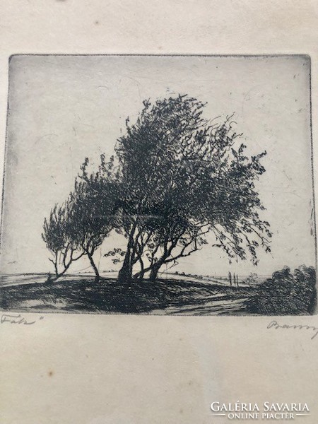 Barcsay Jenő etching 