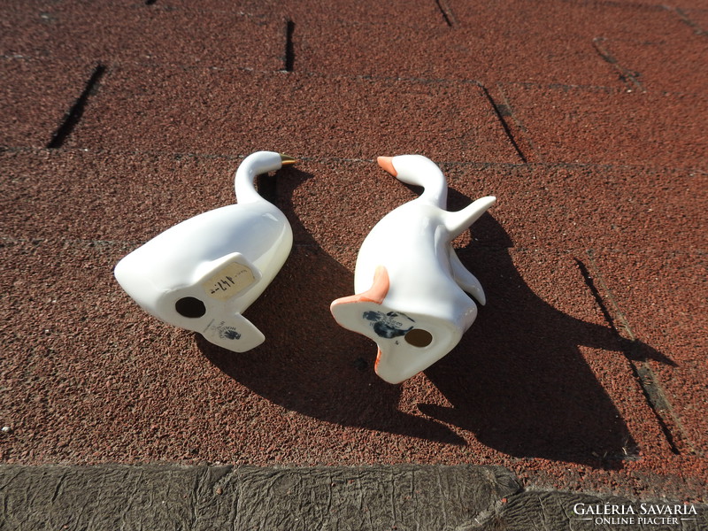 Hollóház porcelain figurine - goose - hunter