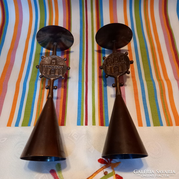 Bronze muharos Louis candle holders in a pair