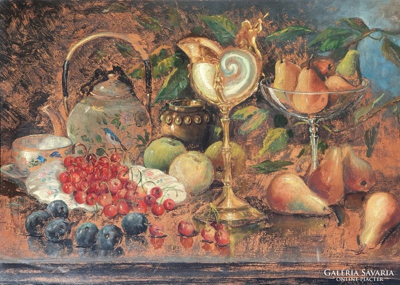 Mayer Alajos  (1878 - 1953) : Asztali Csendélet