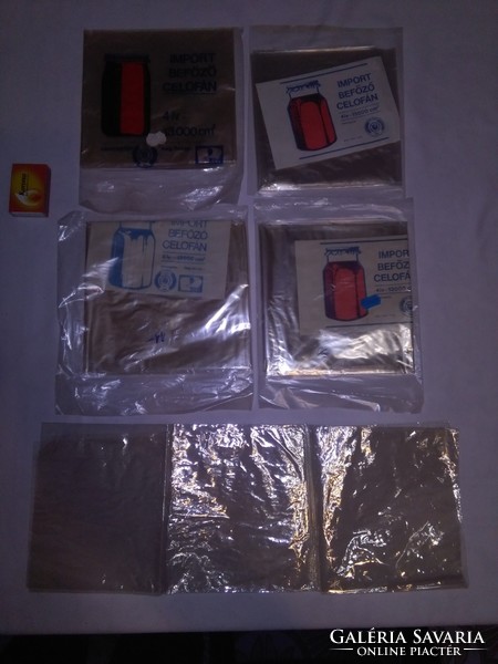 Four packs of retro cellophane binder together - unopened packs