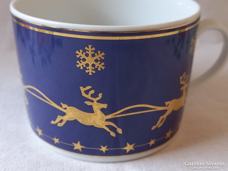 Szép Karácsonyi 3 db-os  reggeliző szett BAVARIA porcelán Germany